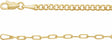14K Yellow 2.7 mm Curb & Paperclip-Style 20" Chain