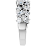 14K White 1 1/3 CTW Natural Diamond Anniversary Band