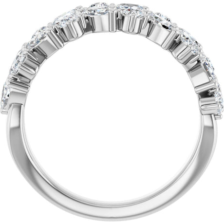 14K White Gold 1 1/3 CTW Natural Diamond Anniversary Band