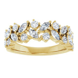 14K Yellow Gold 1 1/3 CTW Lab-Grown Diamond Anniversary Band