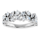 14K White Gold 1 1/3 CTW Natural Diamond Anniversary Band