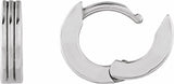 Sterling Silver Hinged 10 mm Huggie Hoop Earrings