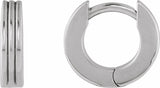 Sterling Silver Hinged 10 mm Huggie Hoop Earrings