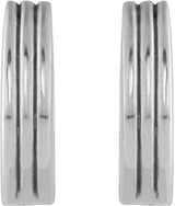 Sterling Silver Hinged 10 mm Huggie Hoop Earrings