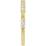 14K Yellow 1/4 CTW Lab-Grown Diamond Anniversary Band