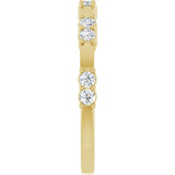 14K Yellow 1/3 CTW Natural Diamond Anniversary Band