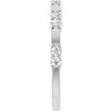 14K White 1/4 CTW Lab-Grown Diamond Anniversary Band