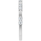 14K White 1/4 CTW Lab-Grown Diamond Anniversary Band