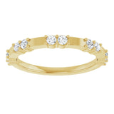 14K Yellow 1/4 CTW Lab-Grown Diamond Anniversary Band