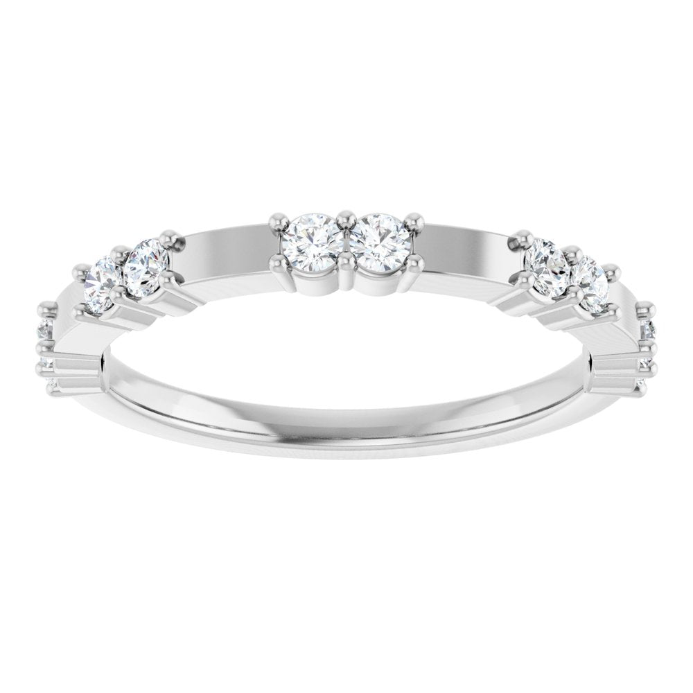 14K White 1/4 CTW Lab-Grown Diamond Anniversary Band