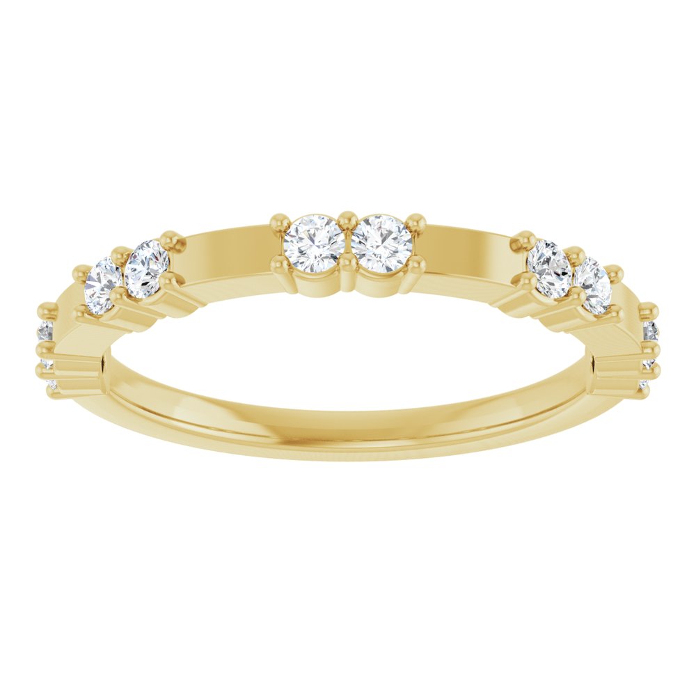 14K Yellow 1/3 CTW Natural Diamond Anniversary Band