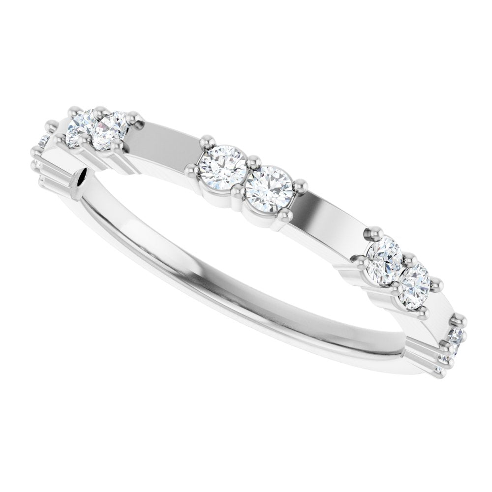 14K White 1/4 CTW Lab-Grown Diamond Anniversary Band