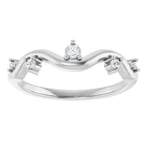 14K White Gold .07 CTW Natural Diamond Ring