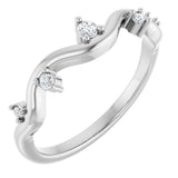 14K White Gold .07 CTW Natural Diamond Ring