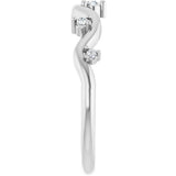14K White Gold .07 CTW Natural Diamond Ring
