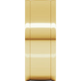 14K Yellow 9 mm Round-Edge Grooved Comfort-Fit Half Round Band Size 6.5