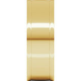 14K Yellow Gold 8 mm Round-Edge Grooved Comfort-Fit Half Round Band Size 10