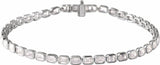 14K White 6 1/4 CTW Lab-Grown Diamond Line 7" Bracelet