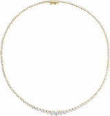 14K Yellow Gold 9 1/2 CTW Lab-Grown Diamond Line 16 1/2" Necklace