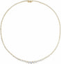 14K Yellow 9 1/2 CTW Lab-Grown Diamond Line 16 1/2" Necklace