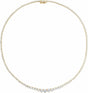 14K Yellow Gold Vermeil 9 1/2 CTW Lab-Grown Diamond Line 16 1/2" Necklace