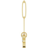 14K Yellow Gold .08 CTW Natural Diamond Charm 16" Necklace
