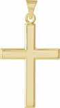 14K Yellow Cross Pendant 