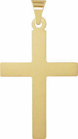 14K Yellow Cross Pendant