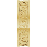 14K Yellow 6.5 mm Sculptural Flat Band