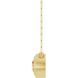 14K Yellow Gold Natural Citrine 18" Necklace