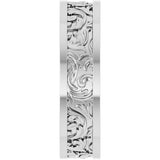 Sterling Silver 6.5 mm Sculptural Flat Band  Size 11