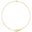 14K Yellow Gold Sans Serif Initial L 6 1/2-7 1/2" Bracelet