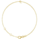 14K Yellow Gold Sans Serif Initial L 6 1/2-7 1/2" Bracelet
