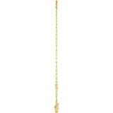 14K Yellow Sans Serif Initial Z 6 1/2-7 1/2" Bracelet