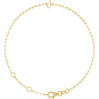 14K Yellow Gold Sans Serif Initial J 6 1/2-7 1/2" Bracelet