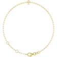14K Yellow Sans Serif Initial I 6 1/2-7 1/2" Bracelet