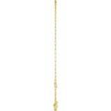 14K Yellow Sans Serif Initial Y 6 1/2-7 1/2" Bracelet