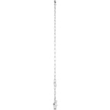 14K White Sans Serif Initial Y 6 1/2-7 1/2" Bracelet