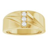 14K Yellow 1/5 CTW Lab-Grown Diamond Band