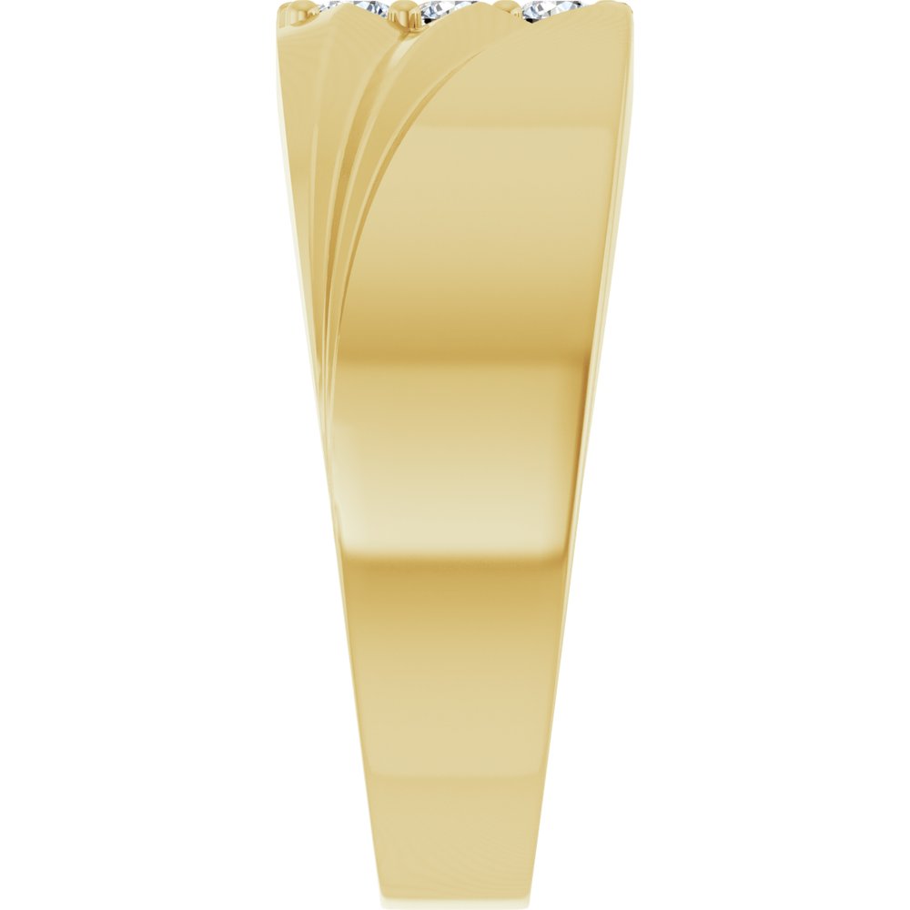 14K Yellow 1/5 CTW Lab-Grown Diamond Band