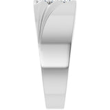 14K White 1/5 CTW Lab-Grown Diamond Band