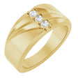 14K Yellow 1/5 CTW Lab-Grown Diamond Band