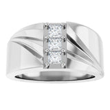 14K White 1/2 CTW Lab-Grown Diamond Band