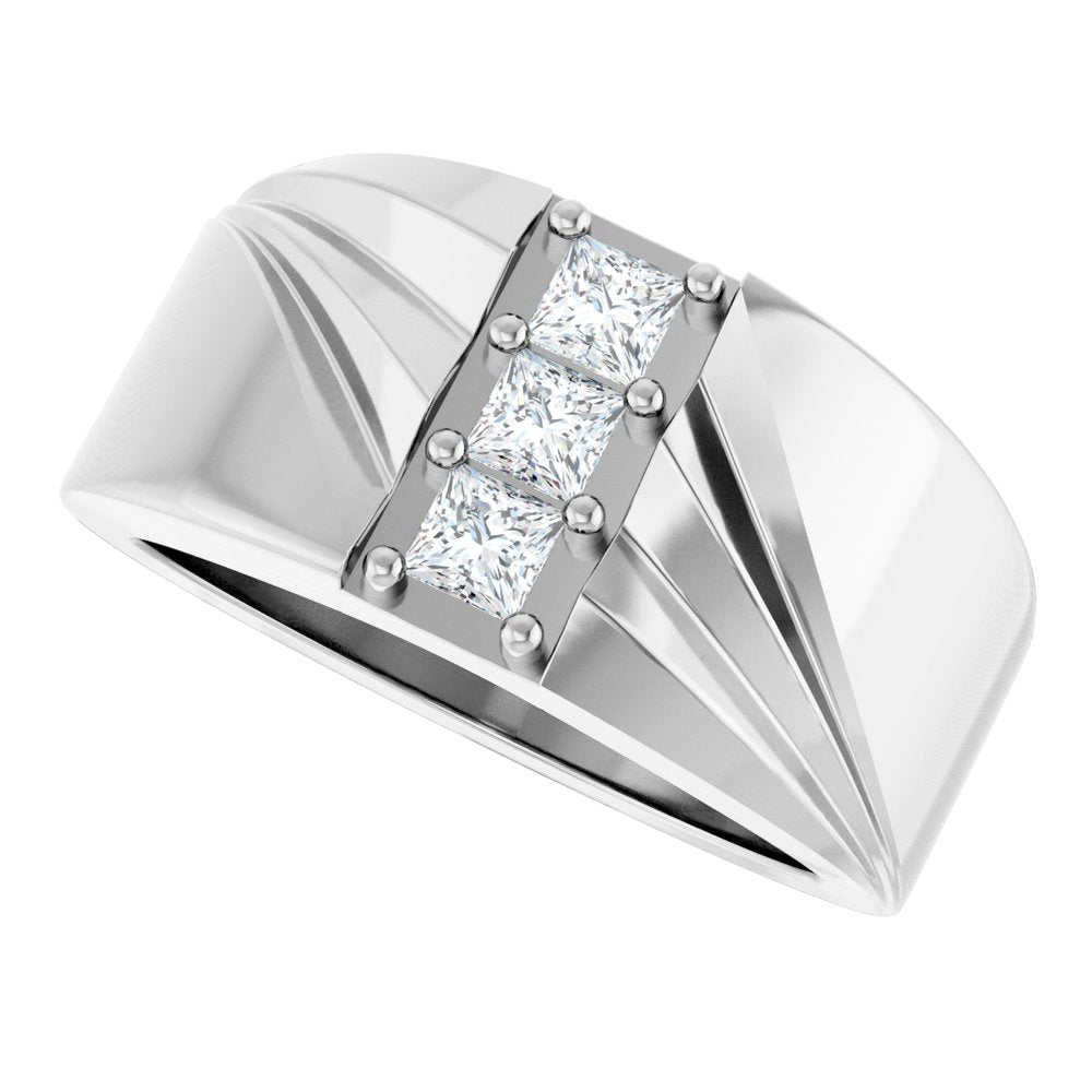 14K White 1/2 CTW Lab-Grown Diamond Band