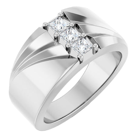 14K White 1/2 CTW Lab-Grown Diamond Band