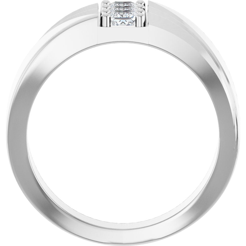 14K White 1/2 CTW Lab-Grown Diamond Band