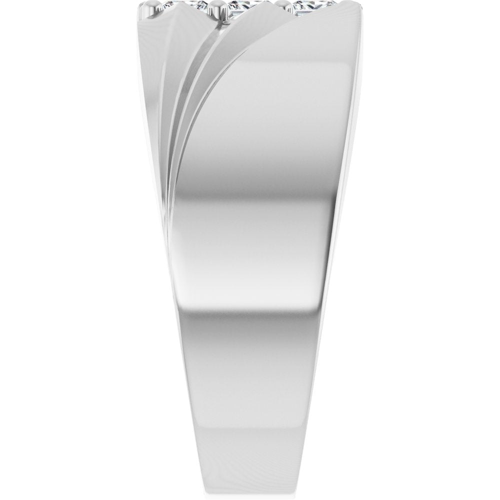 14K White 1/2 CTW Lab-Grown Diamond Band