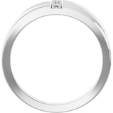 14K White 1/10 CTW Lab-Grown Diamond Band