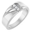 14K White 1/10 CTW Lab-Grown Diamond Band