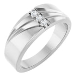 14K White 1/10 CTW Lab-Grown Diamond Band
